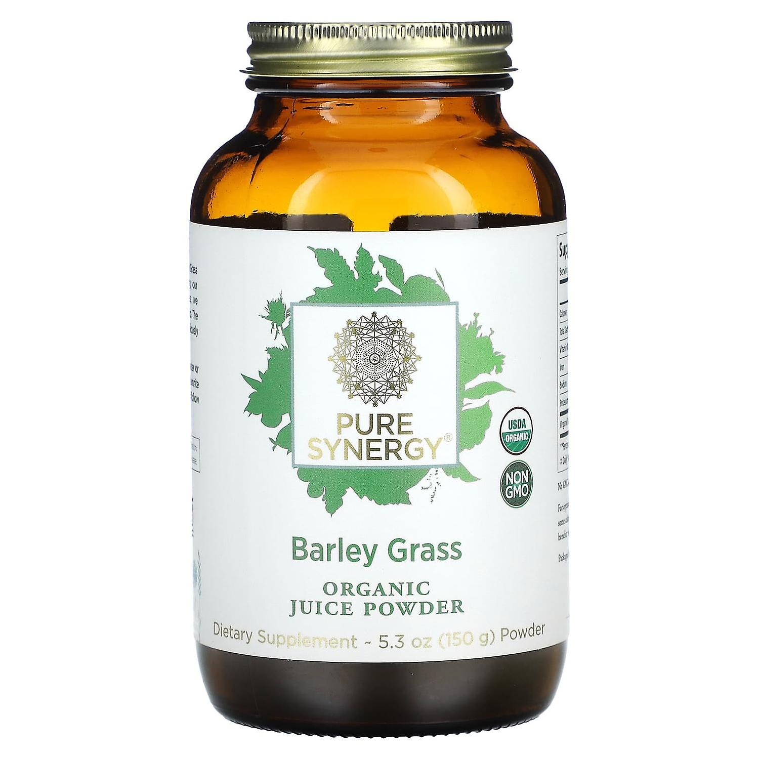 Pure Synergy, Organic Juice Powder, Barley Grass, 5.3 oz (150 g)