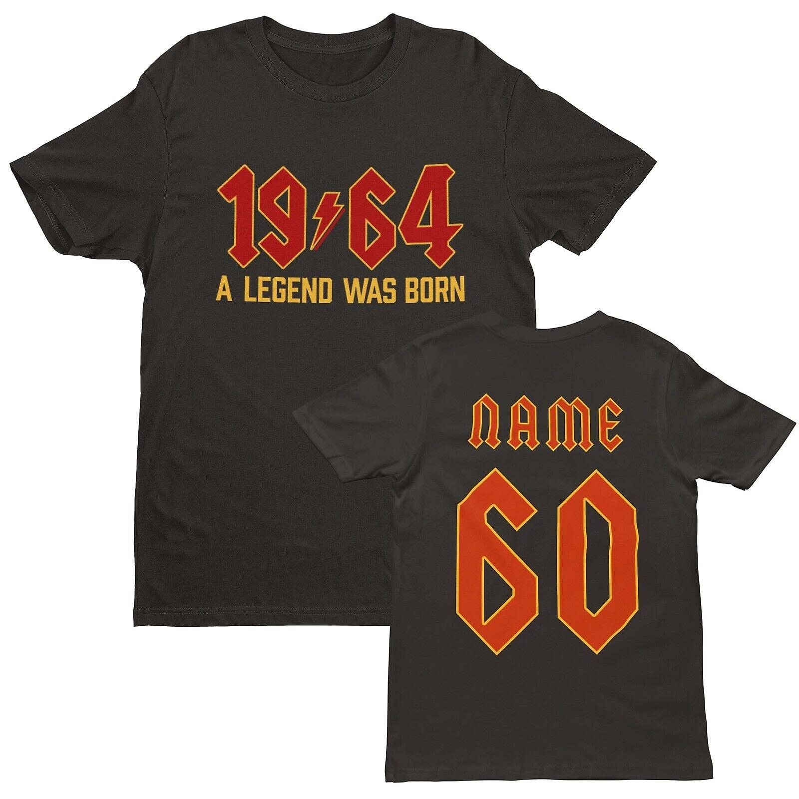 60Th T Shirt 1964 A Legend Was Born With Name On Back For 2024 Birthdays Gift