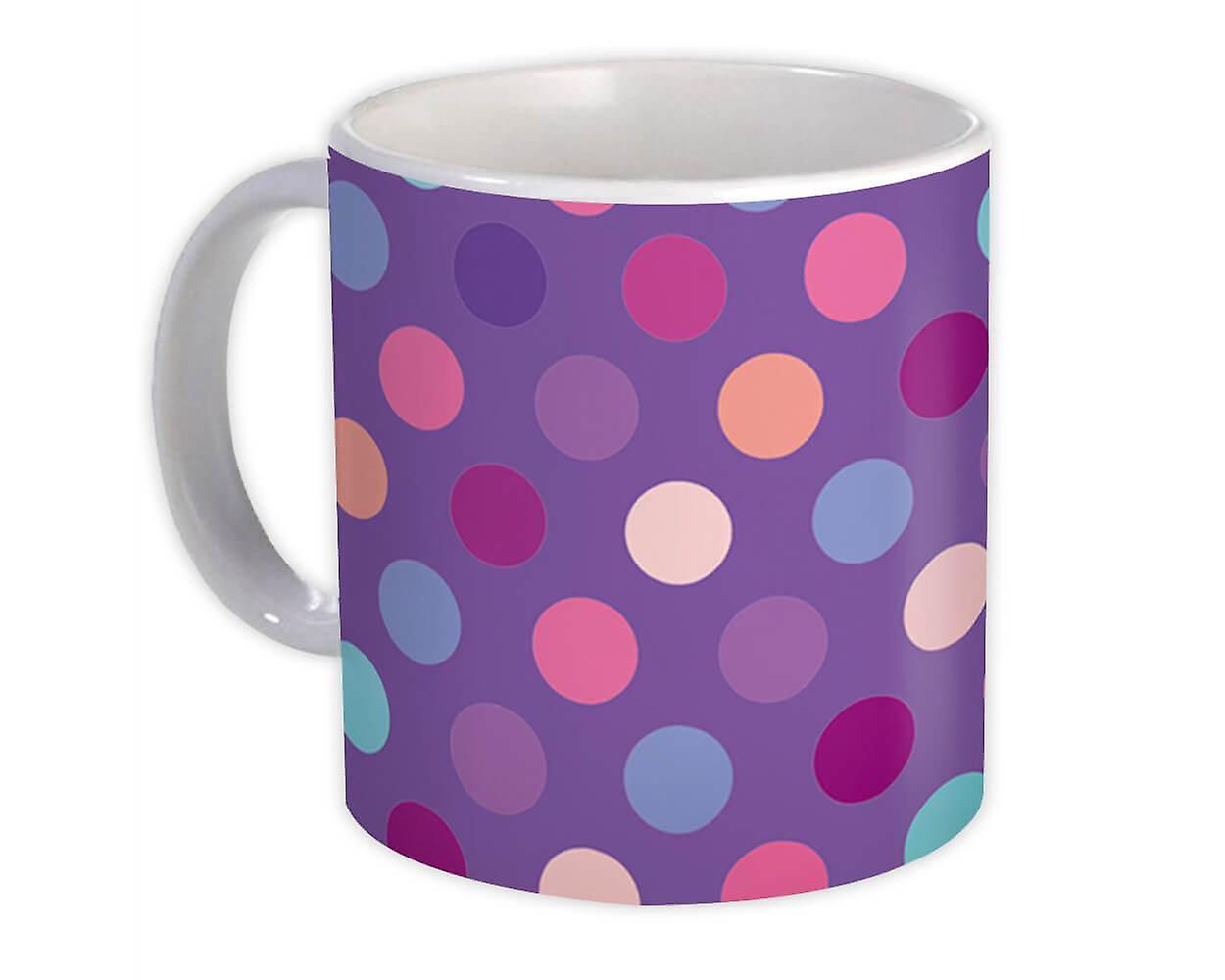 Geschenk-Becher: Polka Dots Bunt