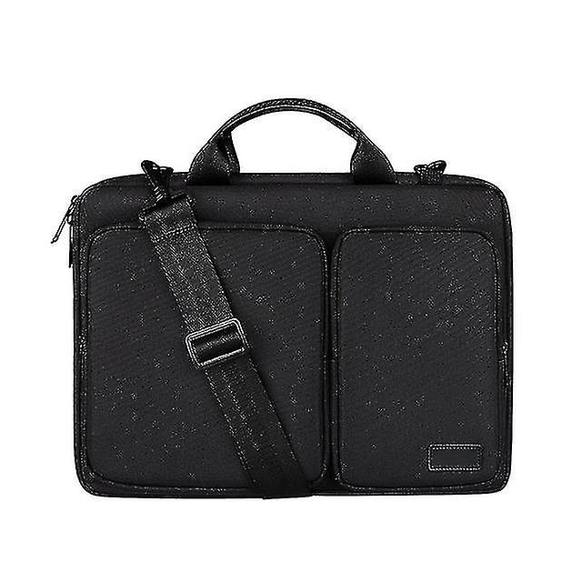 Waterproof Laptop Bag Notebook Shoulder Bag Briefcase Thick Interlayer Side Opening