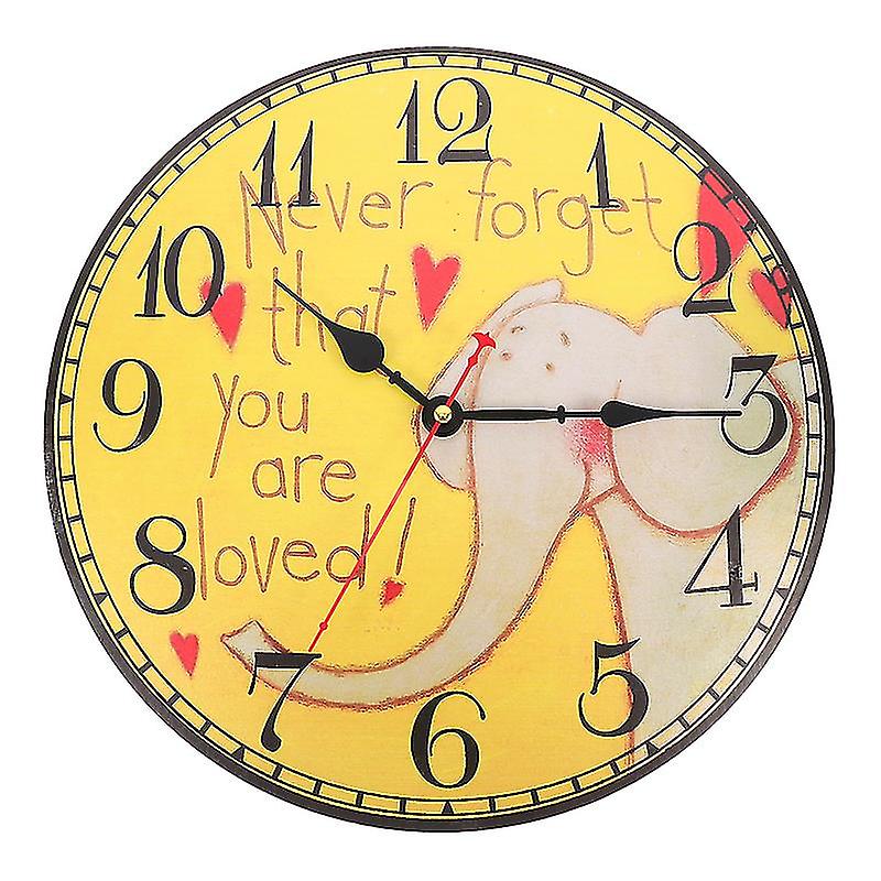 1pcs Wooden Hanging Clock