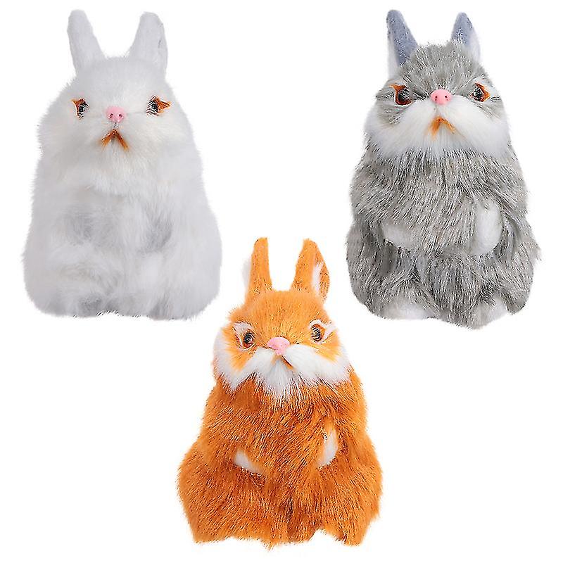 3pcs Simulation Rabbit Toy