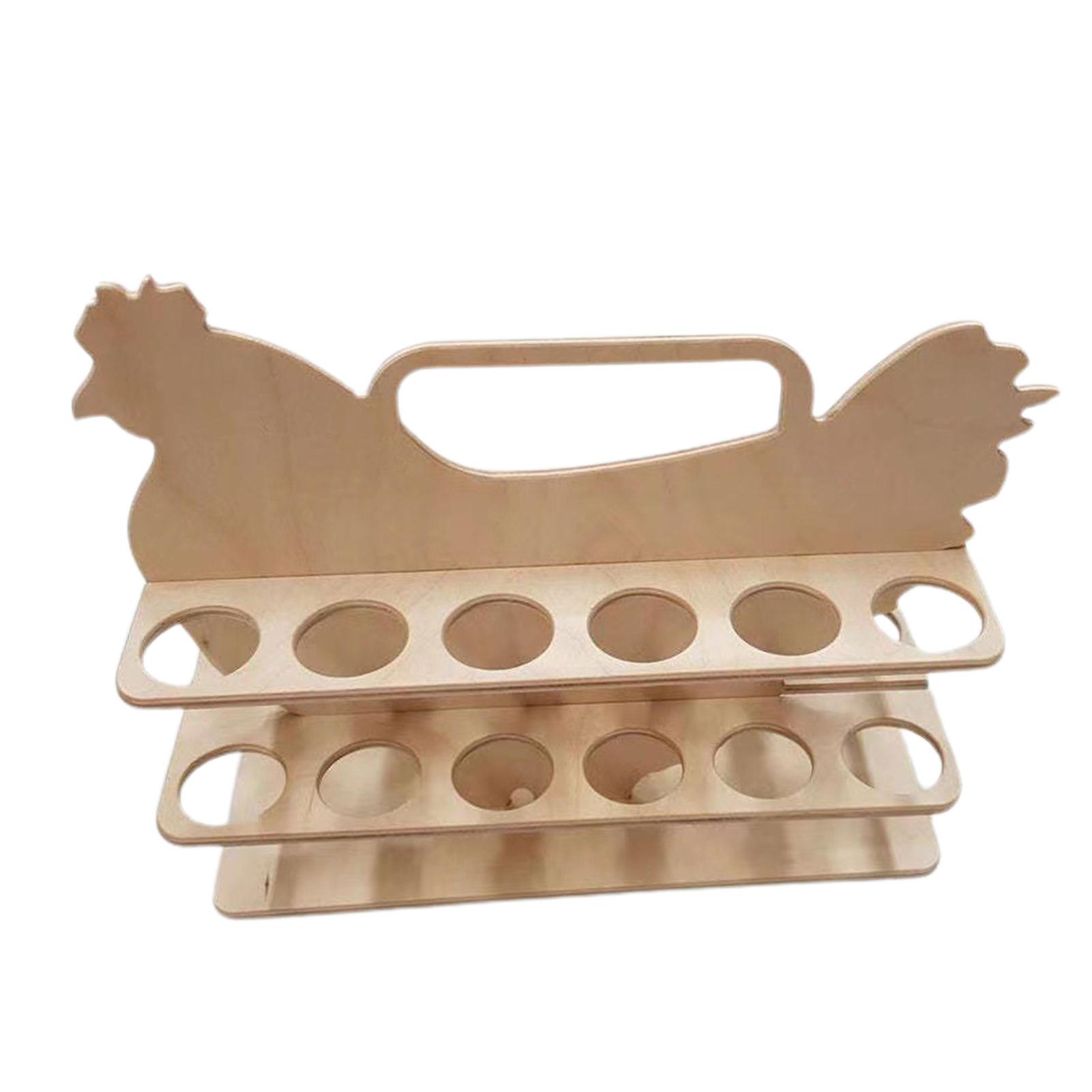 Egg Holder Rustic Style Kitchen Decoration for Farm