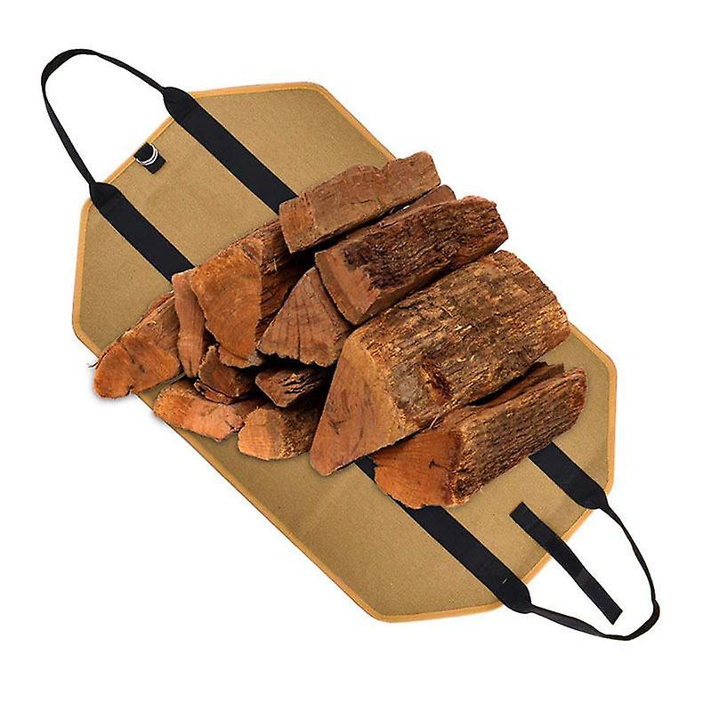 Waxed Canvas Durable Large Fire Log Tote Bag