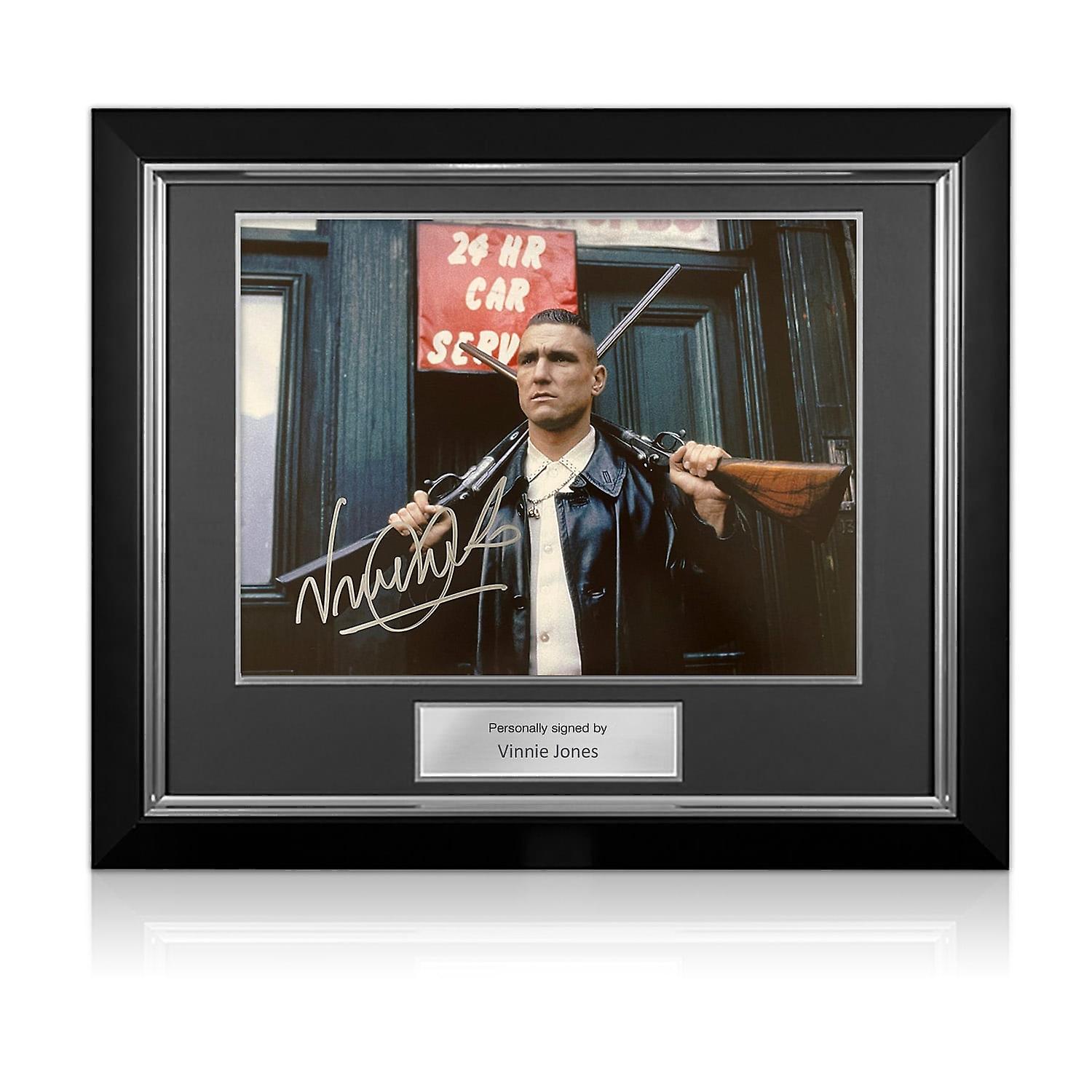 Vinnie Jones Signed Lock, Stock & Two Smoking Barrels Photo: Big Chris. Deluxe Frame