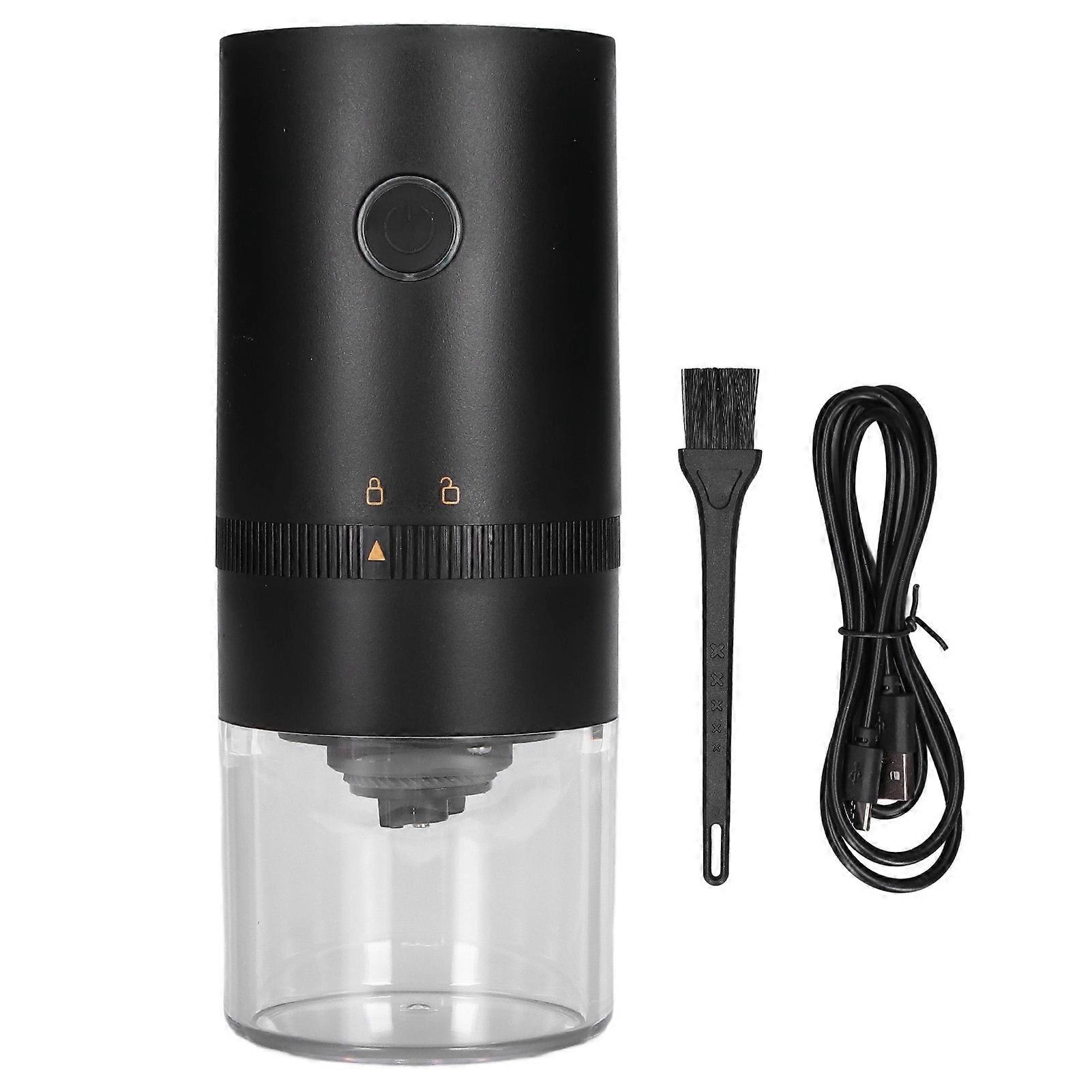Coffee Bean Grinder Convenient Practical Reliable Durable Curved Design Compact Portable Grinding Tool for HomeBlack