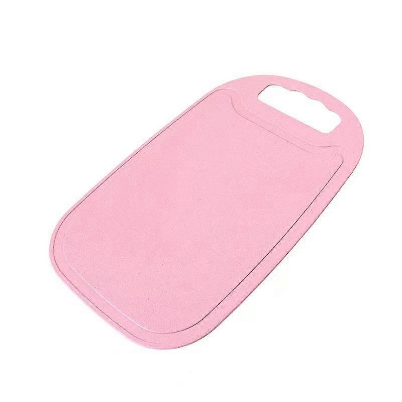Mini Kitchen Cutting Board Mats Small Fruit Cutting Board Wheat Straw pink