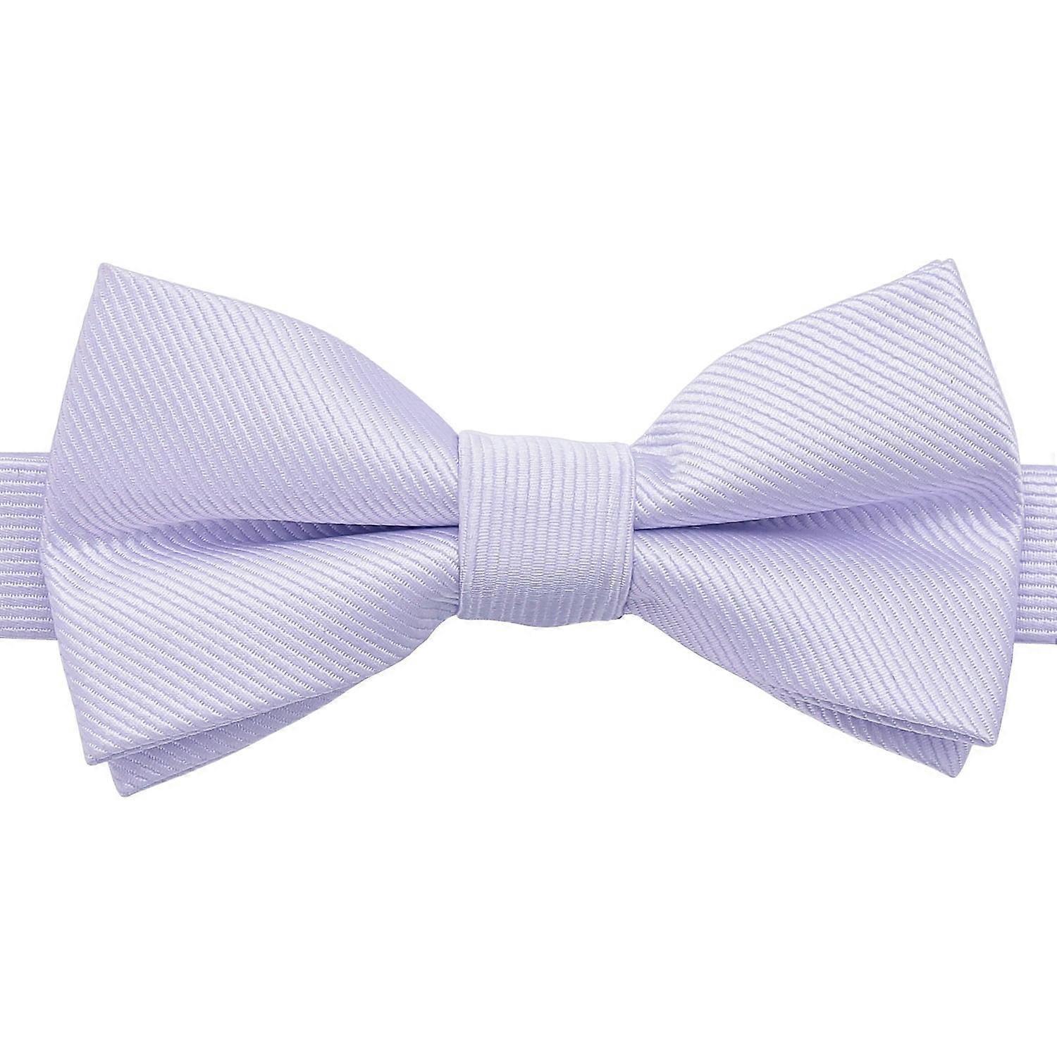 Pastel Lilac Plain Twill Pre-Tied Bow Tie for Boys