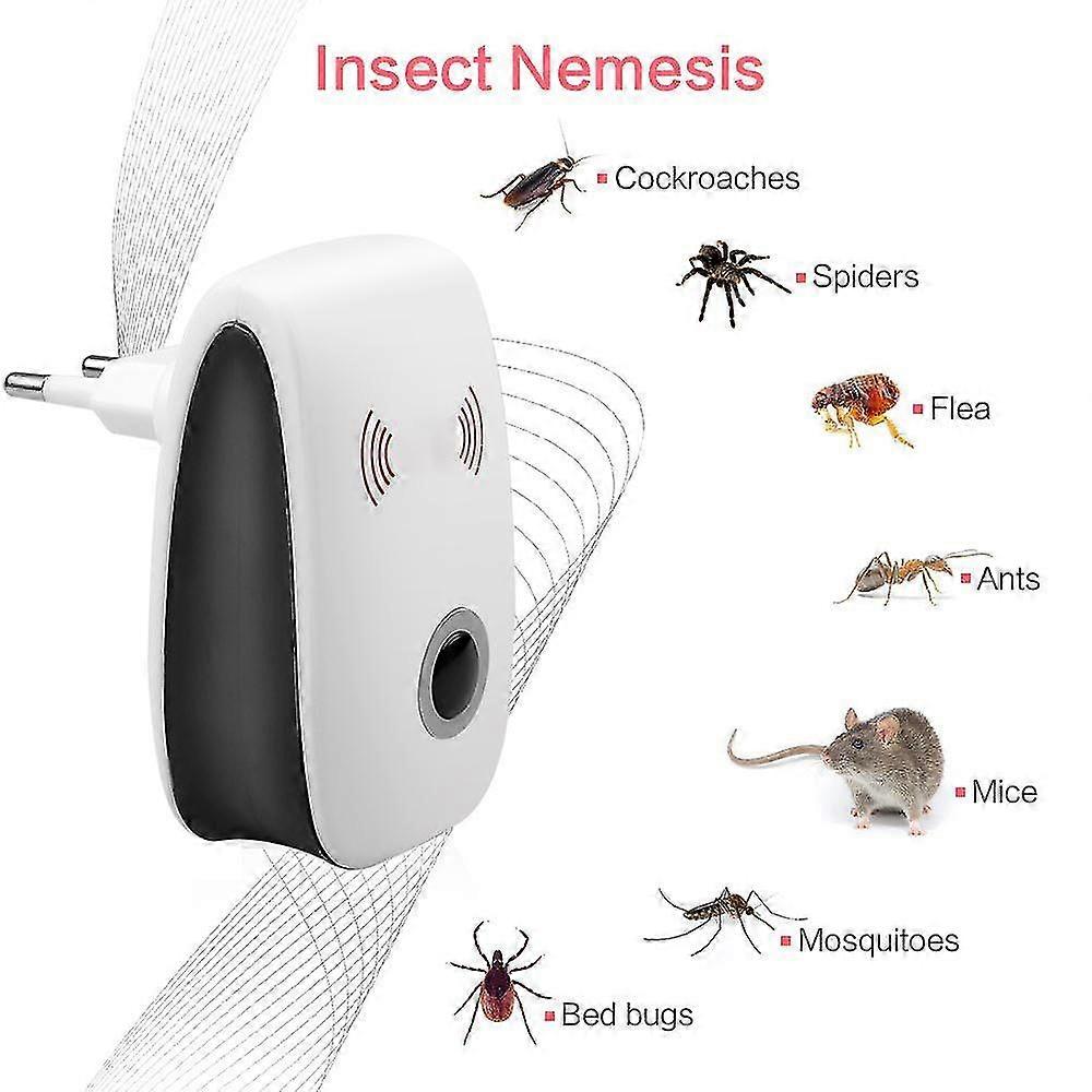 Ultrasonic Pest Repeller Reject Control Electronic Repellent Mouse Rodent Cockroach Insect Killer