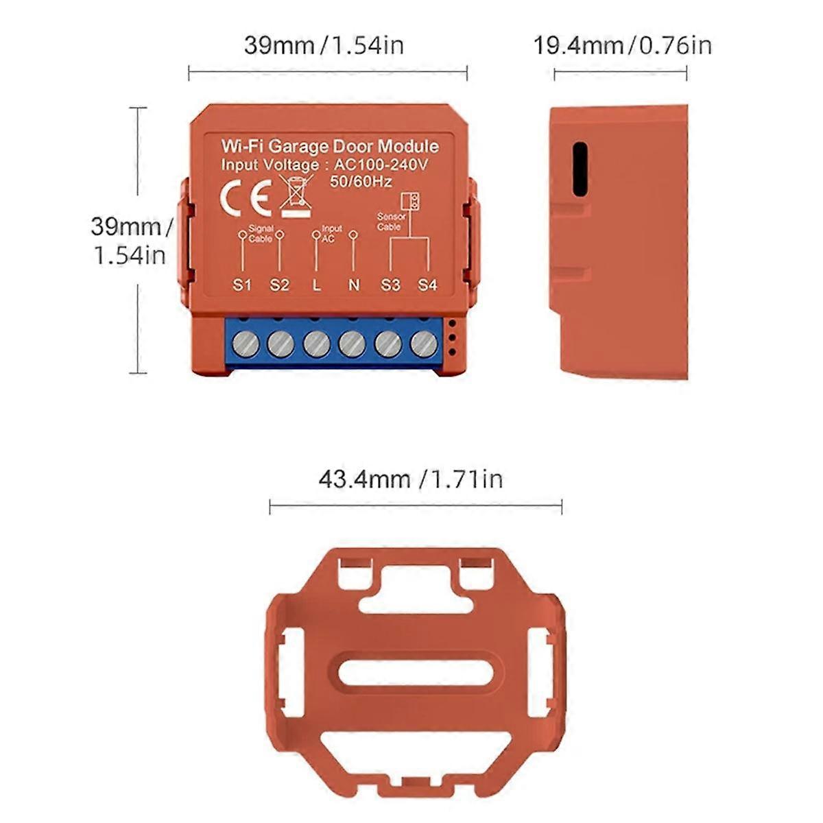 Tuya Smart Garage Door Opener WiFi Garage Door Module Timing Garage Flap Roller Shutter Door Smart Switch On-Off