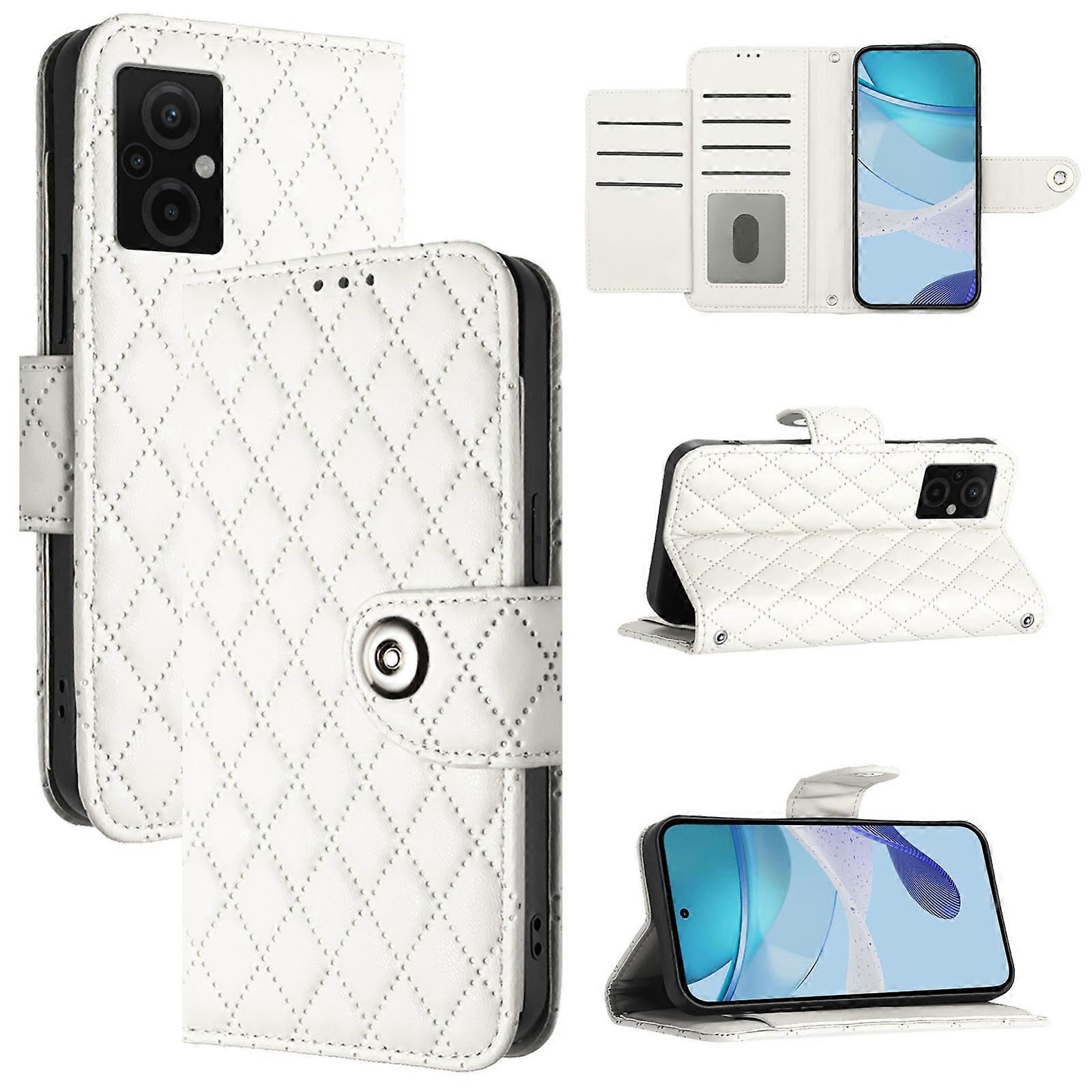 Rombowe etui PU do Redmi 10 Prime+ 5G India