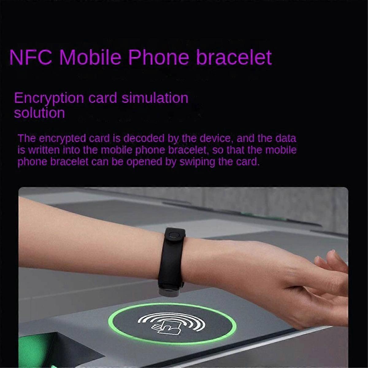 NFC Read-Write Device, Card Reader, Encrypted Access Control Decoder, Compatible with Bluetooth ICID Phone