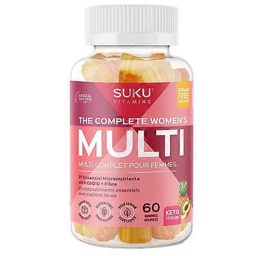 SUKU Vitamins The Complete Women's Multi, 60 Gummies