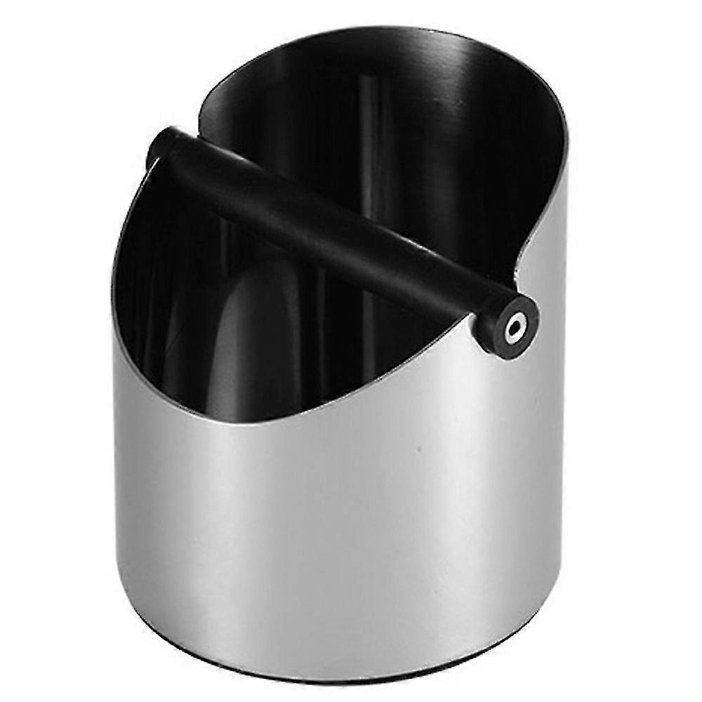1l Rostfritt stål kaffe knock box, anti Slip Coffee Grind Dump Bin