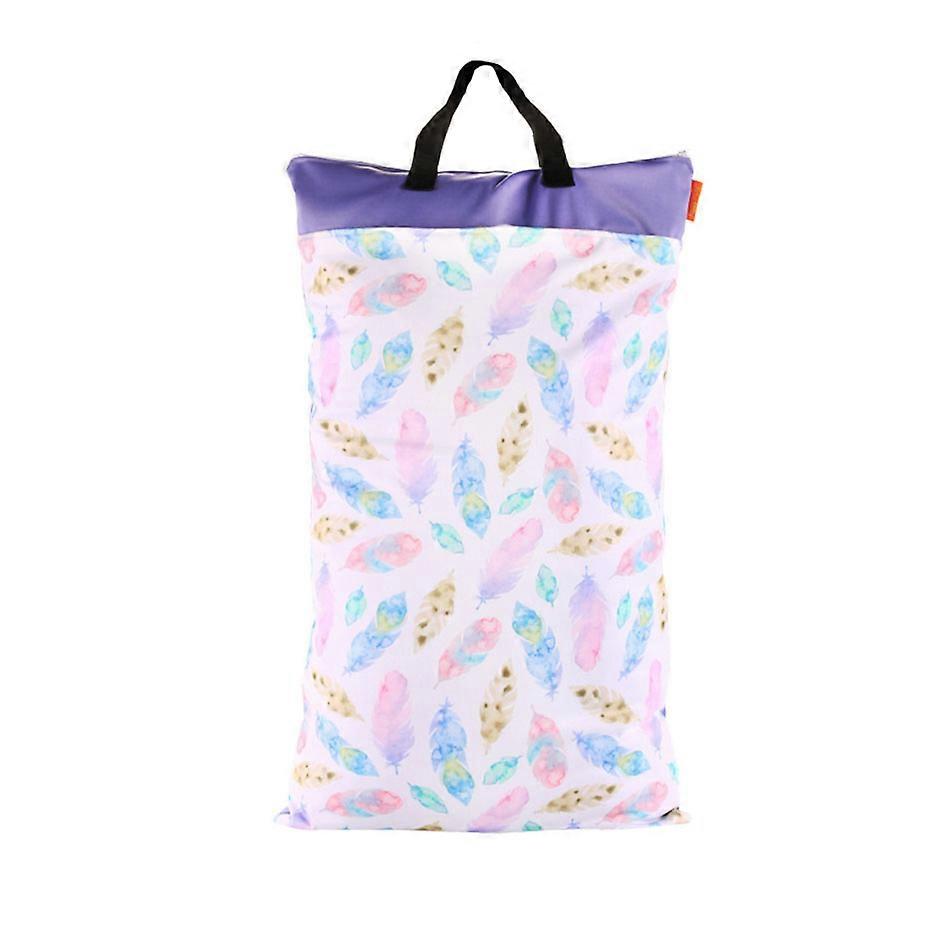 1 kpl Uudelleenkäytettävä riippuva vauvanvaippa vedenpitävä kuiva ja märkä pussi (osa N)