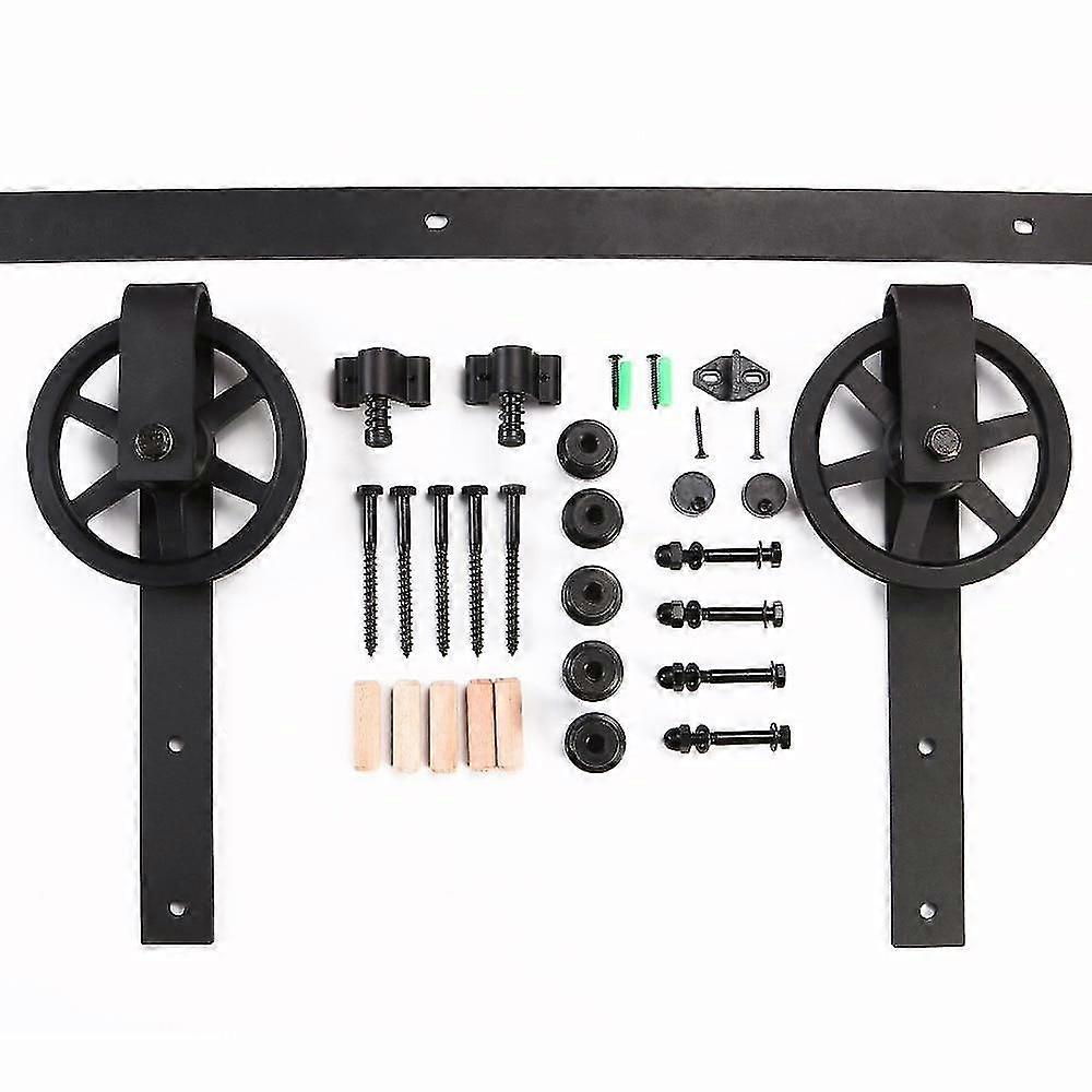 Industrihjul, enkelt skyve tredør hardware kit