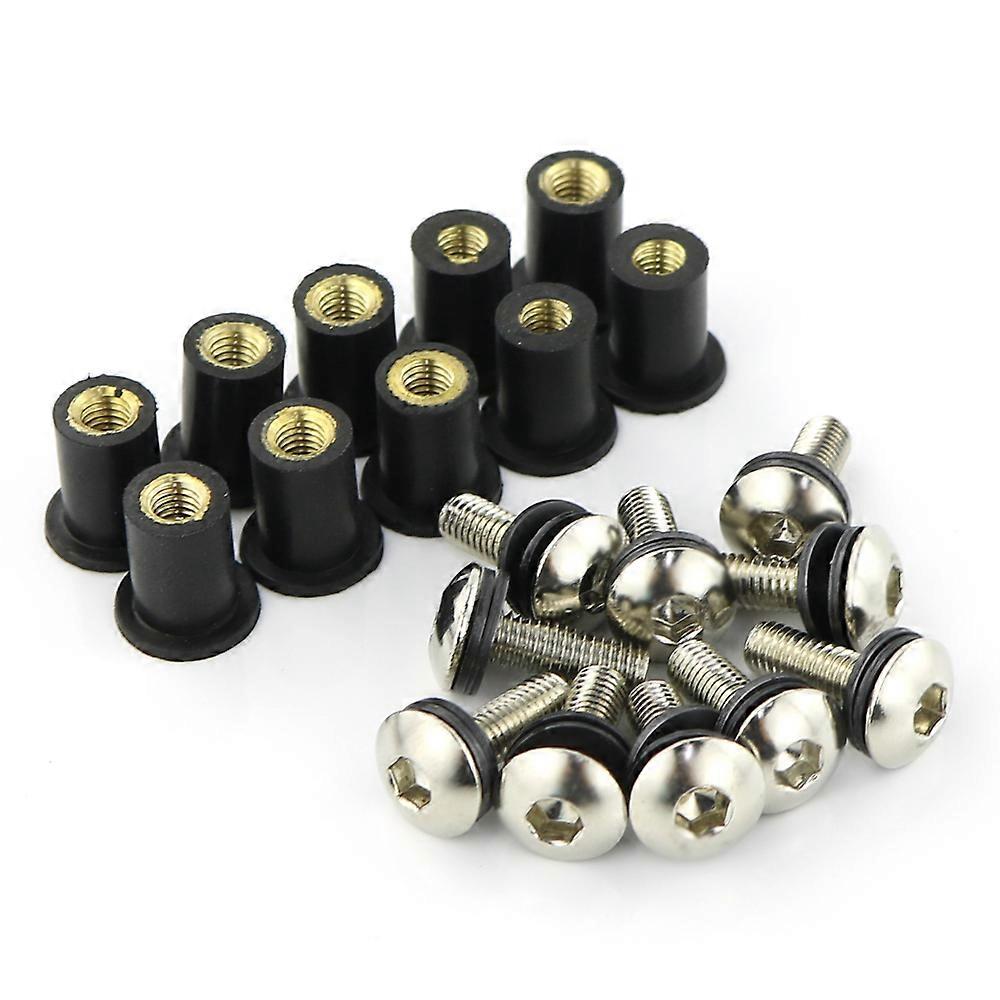M5*16 10 Pcs Windshield Deflectors Bolts Kits Wind Screws Set For Suzuki TL1000R TL1000S DL650 V-Strom 650 DL1000 V-Strom 1000