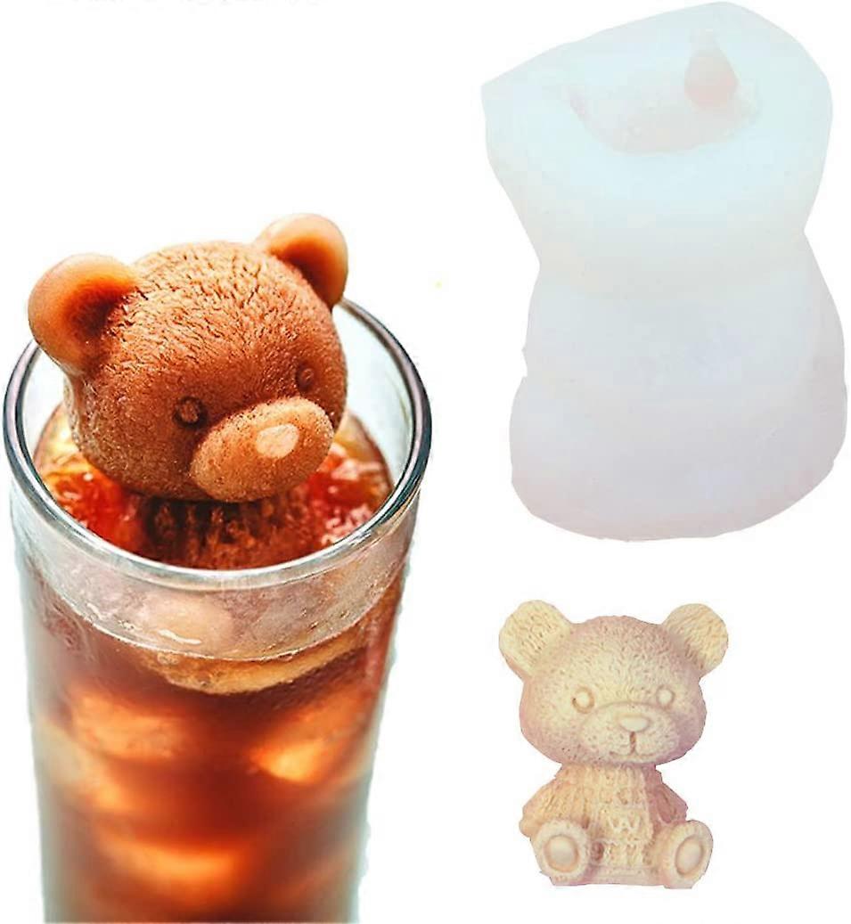 Teddy bear ice mold 2PCS