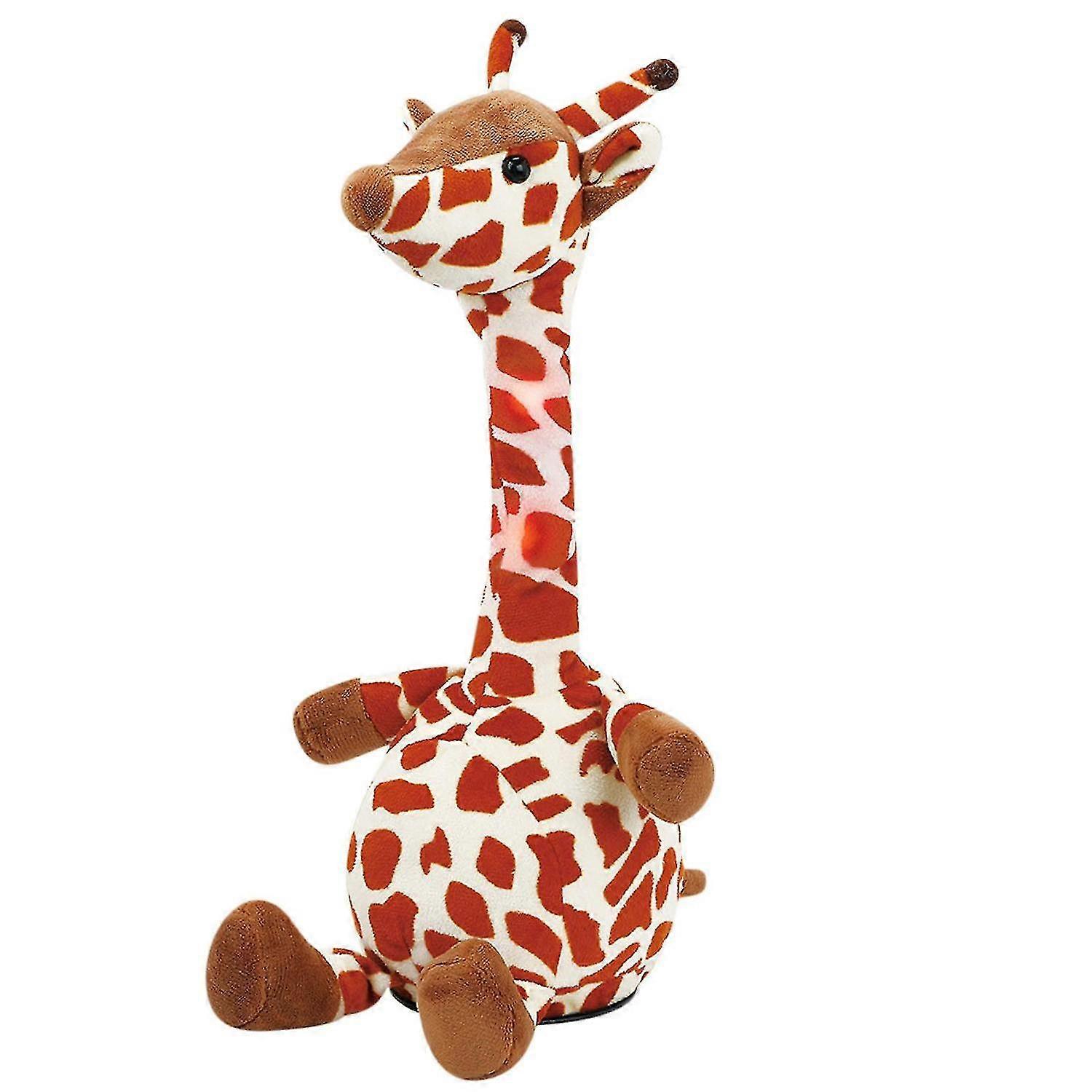 Giraffe Plush Toy Can Song Cute And Learn To Speak Colorful Lights Colorful Lights Toy