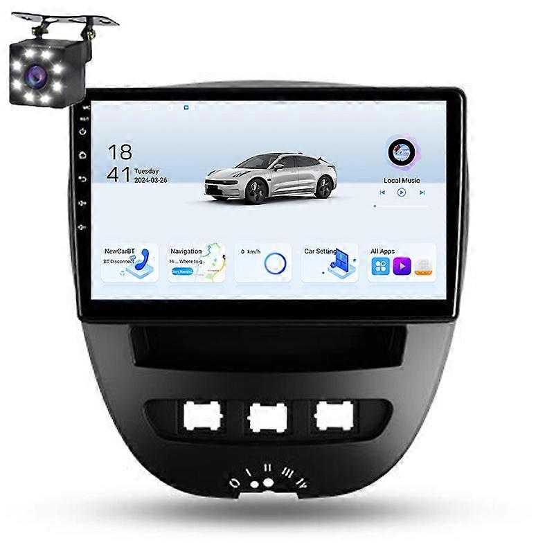 2 دين راديو سيارة أندرويد لبيجو 107 تويوتا أيجو سيتروين C1 2005-2014 لاعب Carplay ستيريو