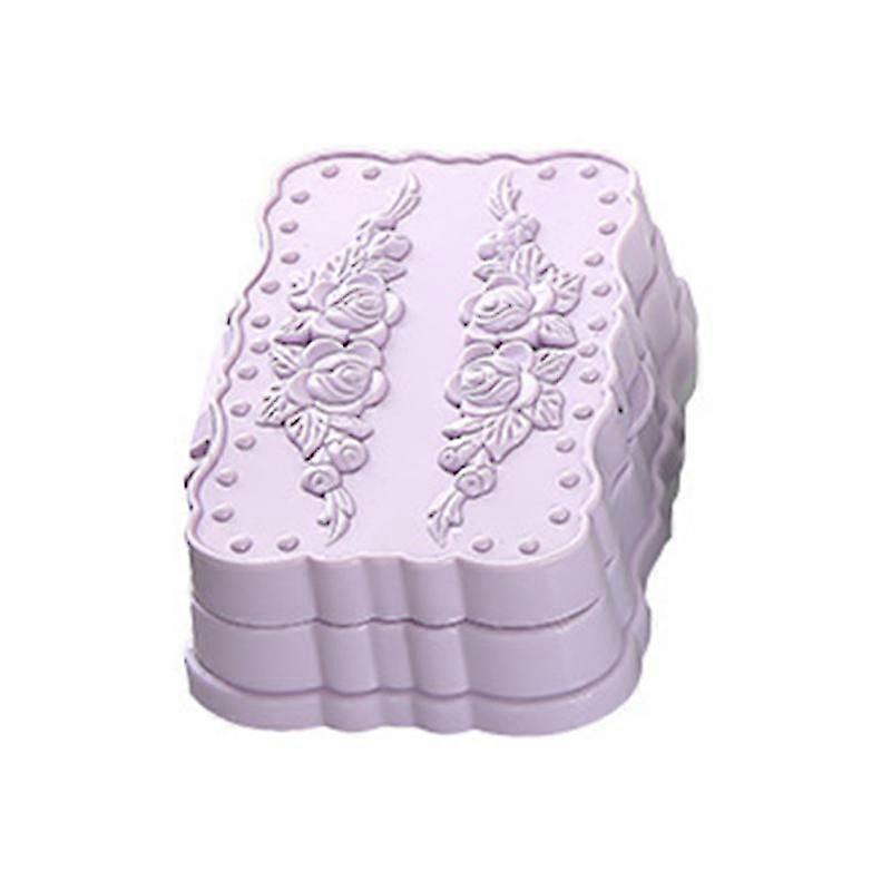 1pc Soap Box Dish Holder Dispenser With Cover Double Layer Draining For Bathroom