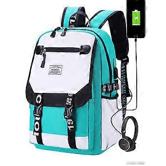 Waterproof Large Capacity Backpack USB Charging Port Design for Elementary and Middle School