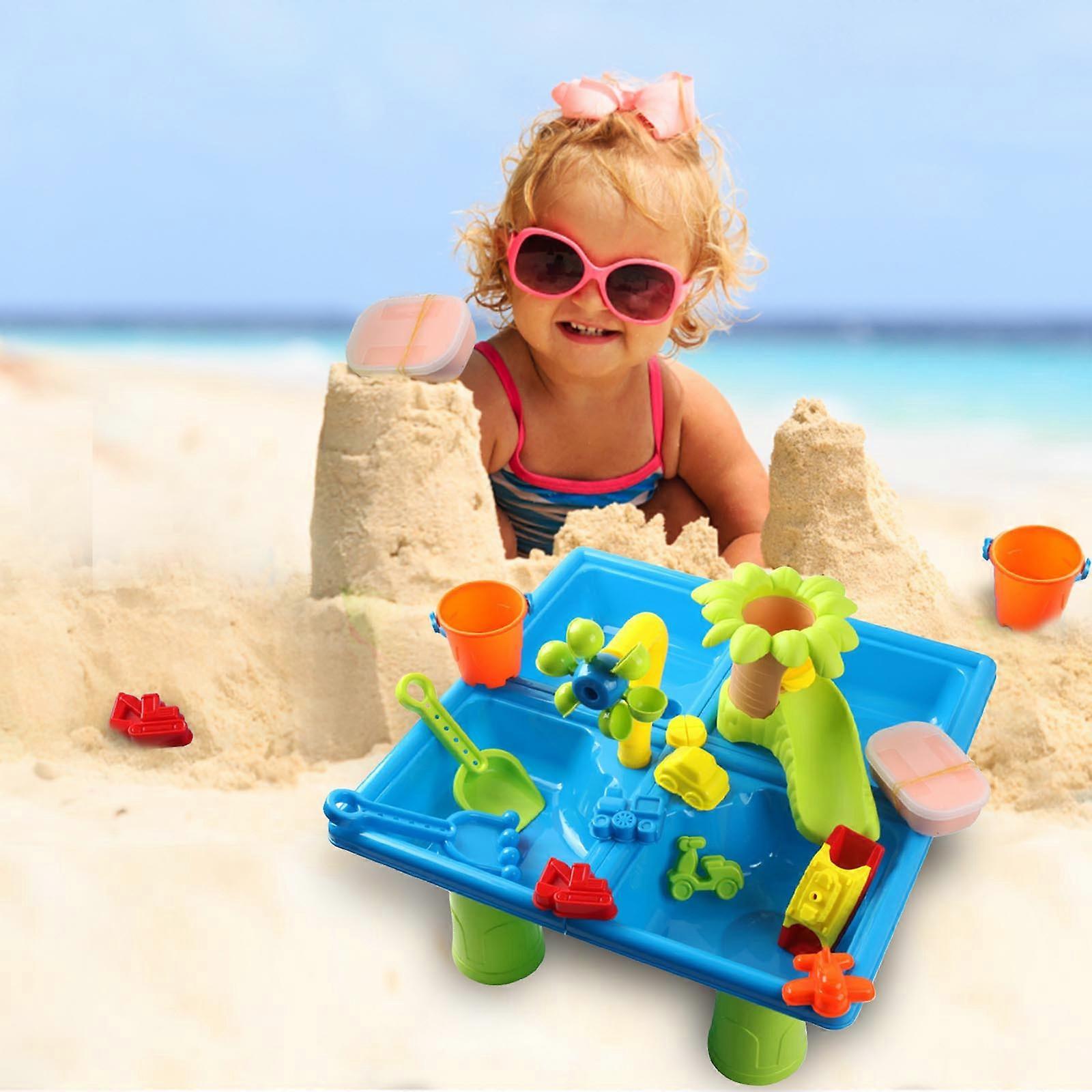Sand Water Table For Toddlers 4 In 1 Sand Table And Water Play Table Kids Table Activity Sensory Play Table Beach Sand Water Toy