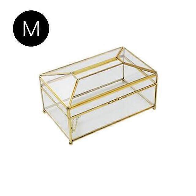 European Creative Glass Tissue Box