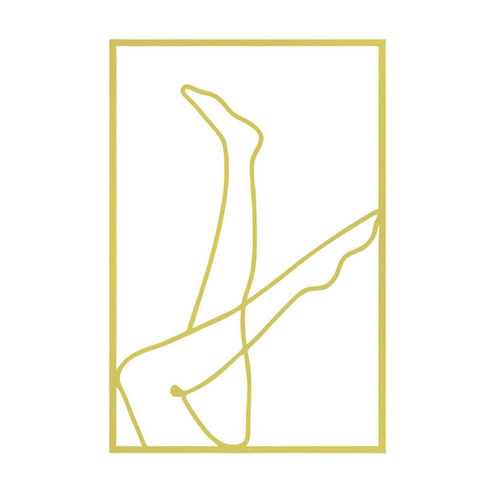 Metal Modernization Abstract Fresco Room Abstract Women's Body Shape Art