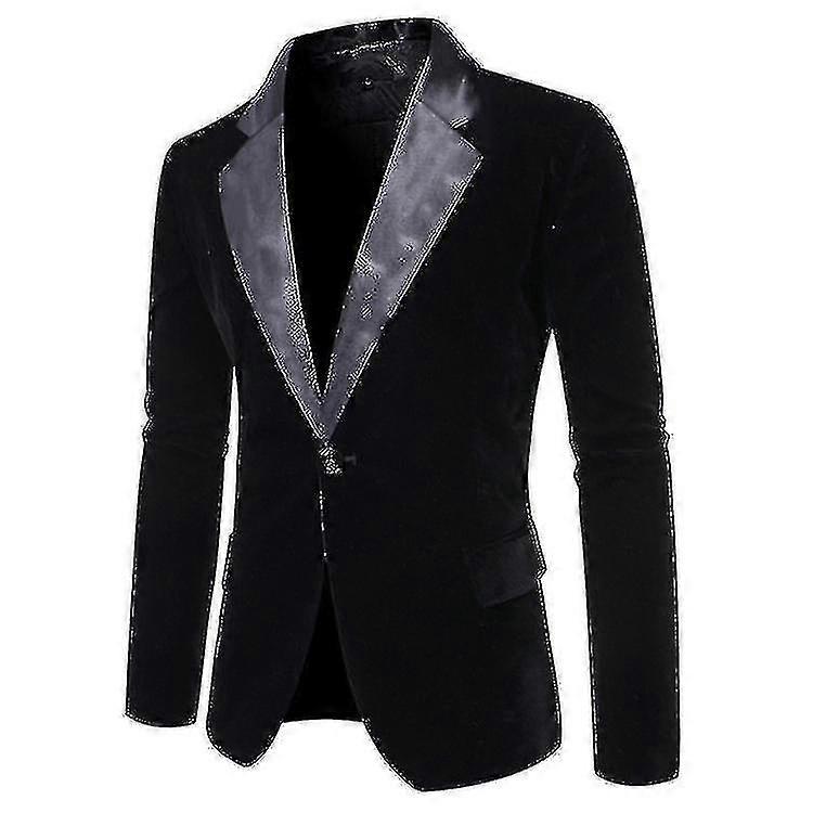 Casual Autumn Winter Velvet Blazers - Men's Suits Blazers (T2M)(F8)(F10)