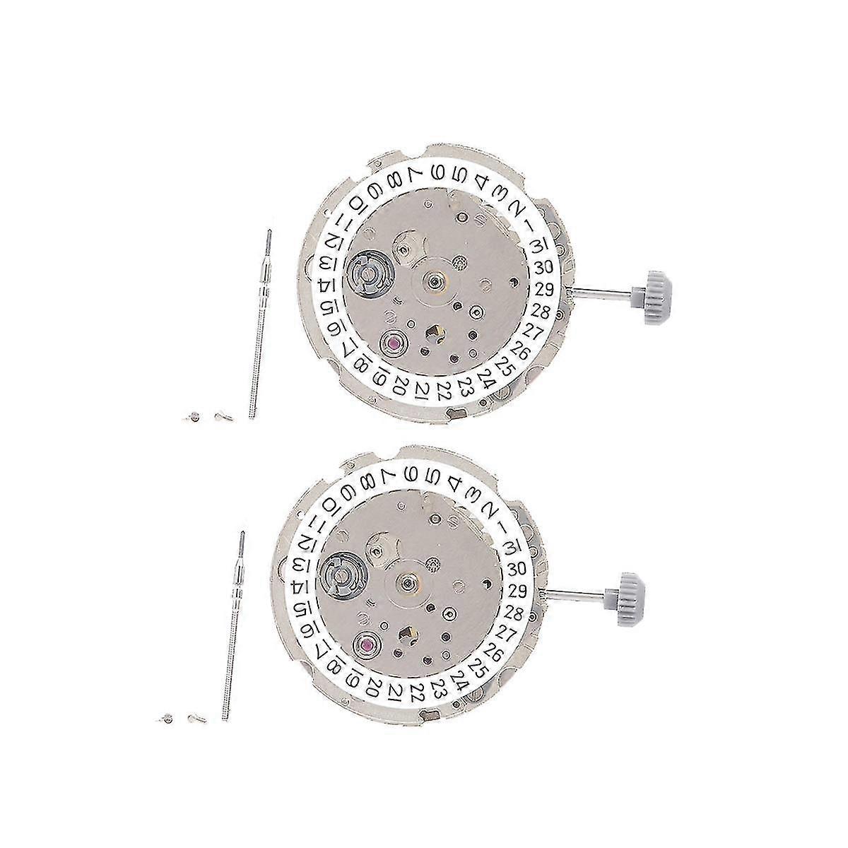2pcs 8200 Watch Movement Automatic Mechanical Movement Single Calendar Movement Watch Repair Tool P