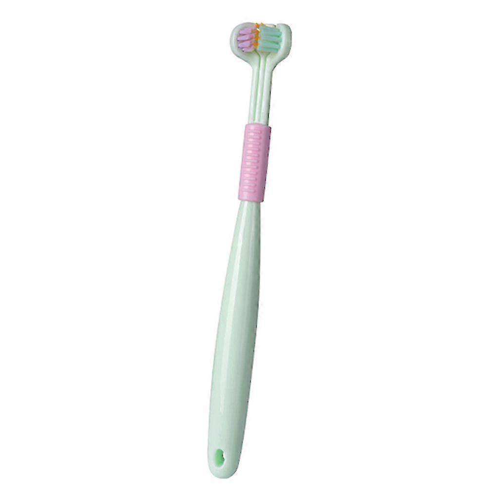 V-shaped Three-ended Toothbrush With Soft Bristle, Clean Teeth, Protect Gums