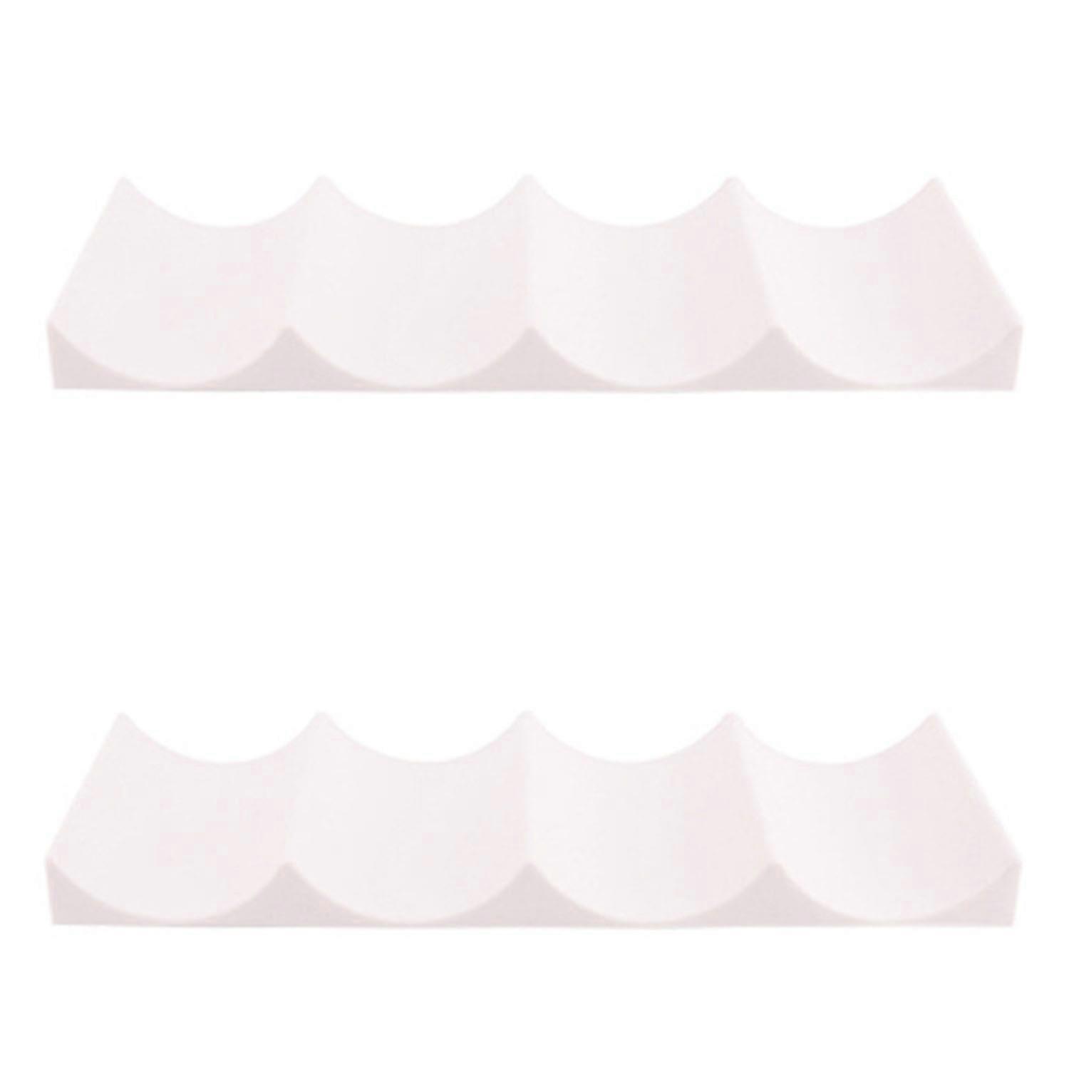 2pcs White Plastic Water Bottle Wine Rack