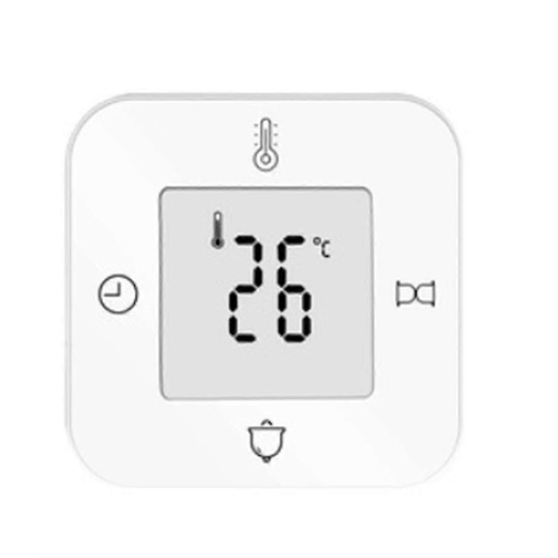 Alarm Clock Digital With Temperature,non-ticking,timer,white