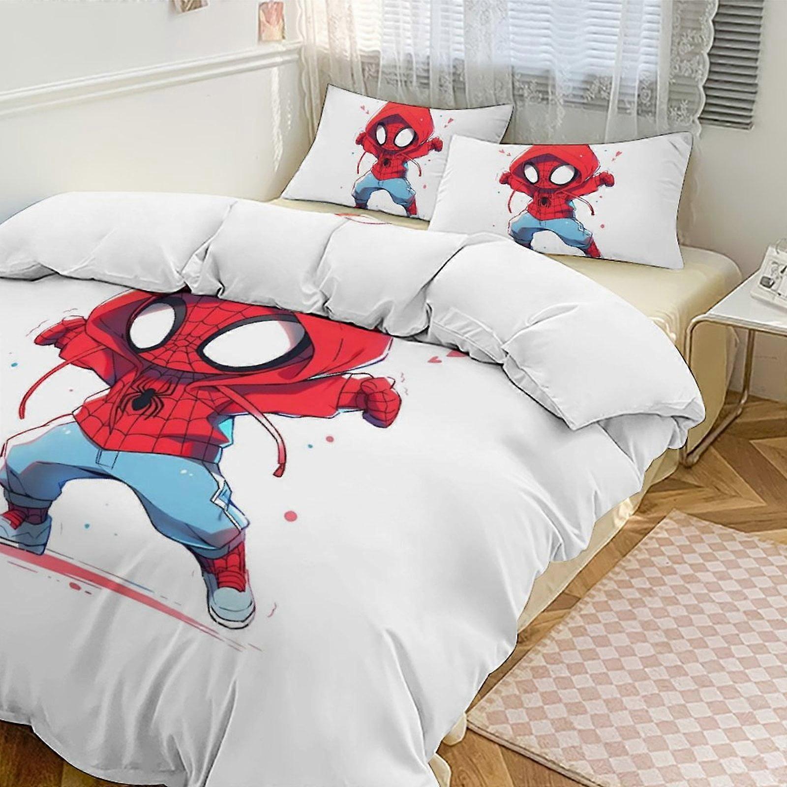 v5789 Lakan Sängkläder Spidey och hans fantastiska vänner Ghost Spider Gwen 3-delat sängset - sängkläder inkluderar täcke och kudde Shams - barn sängkläder sängkläder säng