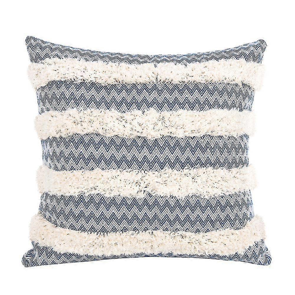 Boho Decorative Tufted Throw Pillow Covers Cotton Woven Modern Wave Farmhouse Cushion Case For Sofa