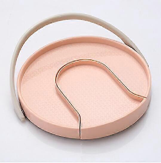 Round Drawer Condiment Bottle Rotatable Storage Tray1pcs-pink