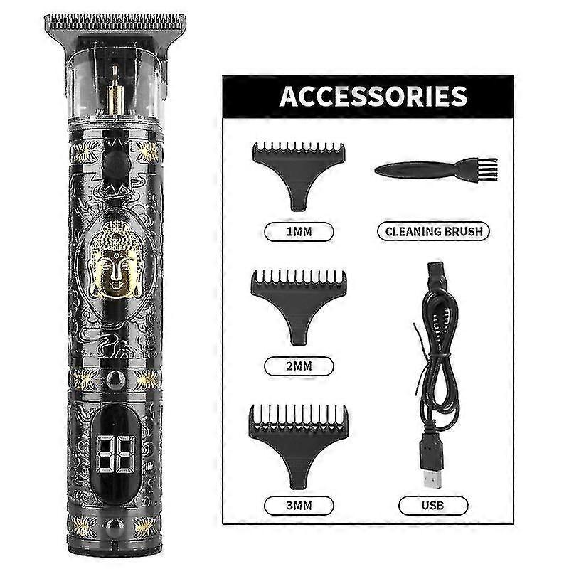 Mens Guld Skäggtrimmer Clipper