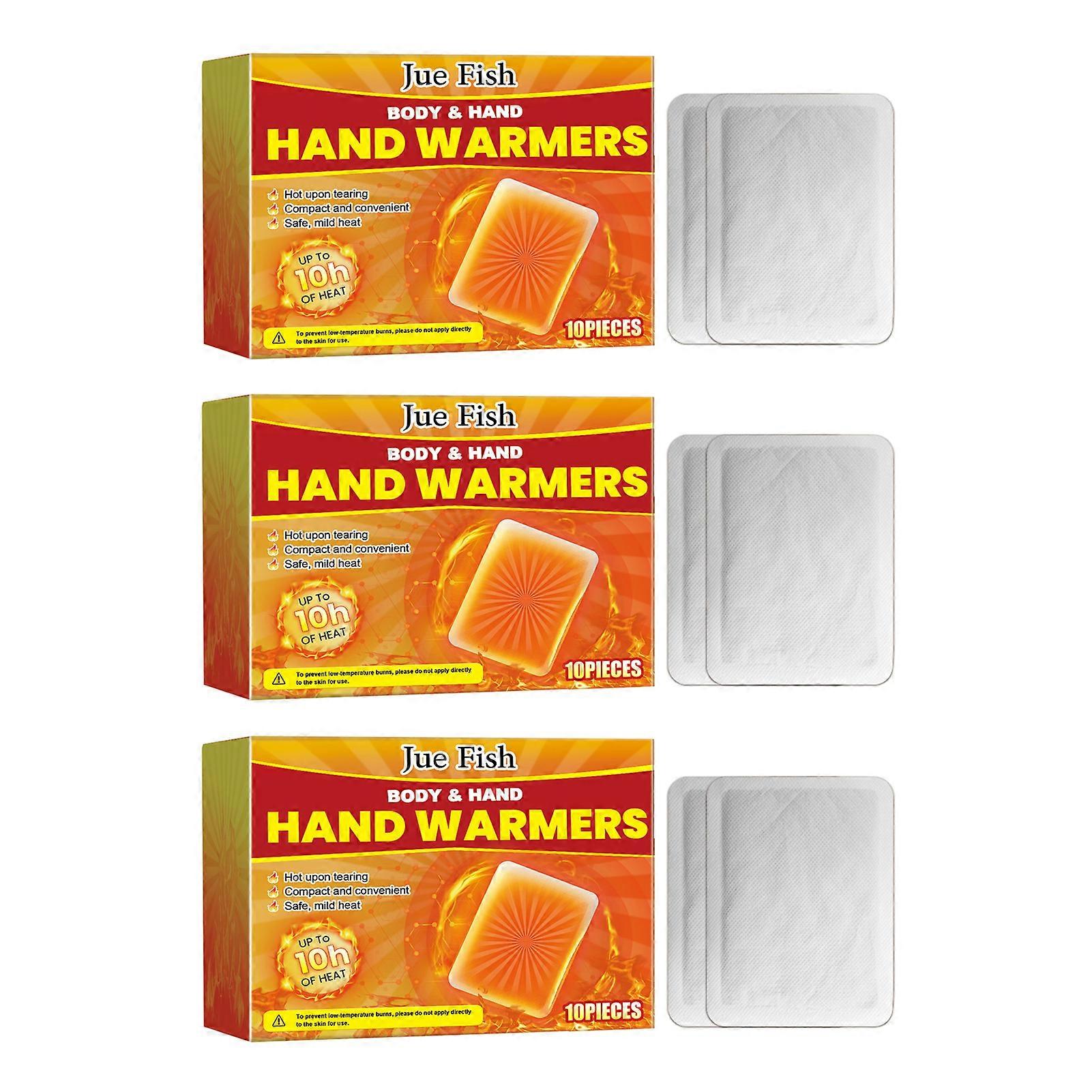 10/20/30pcs Adhesive Hand & Body Warmer - Self-Heating Pads for Waist & Abdomen Instant Comfort & Warmth, Up to 10 Hours Heat
