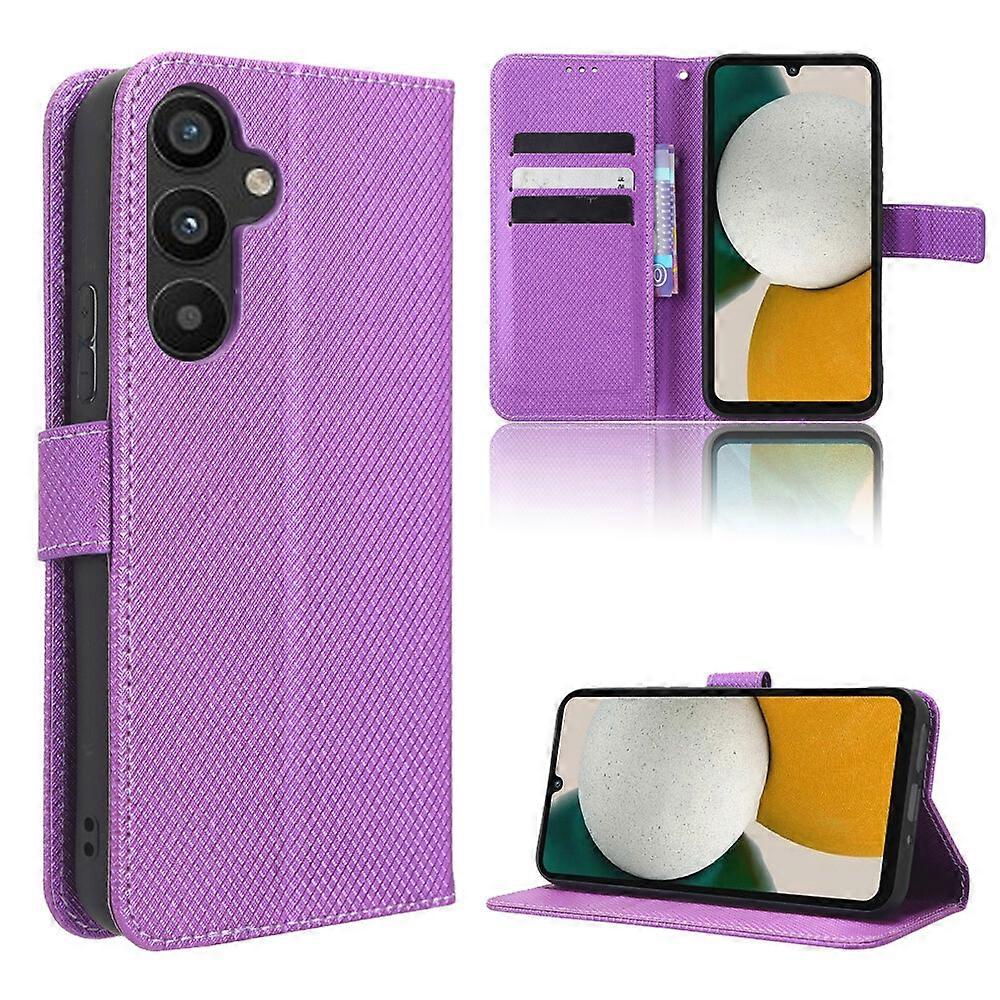 Compatible with Samsung Galaxy A34 5G Wallet Case Diamond Pattern PU Leather Cover with Magnetic Closure Card Slots