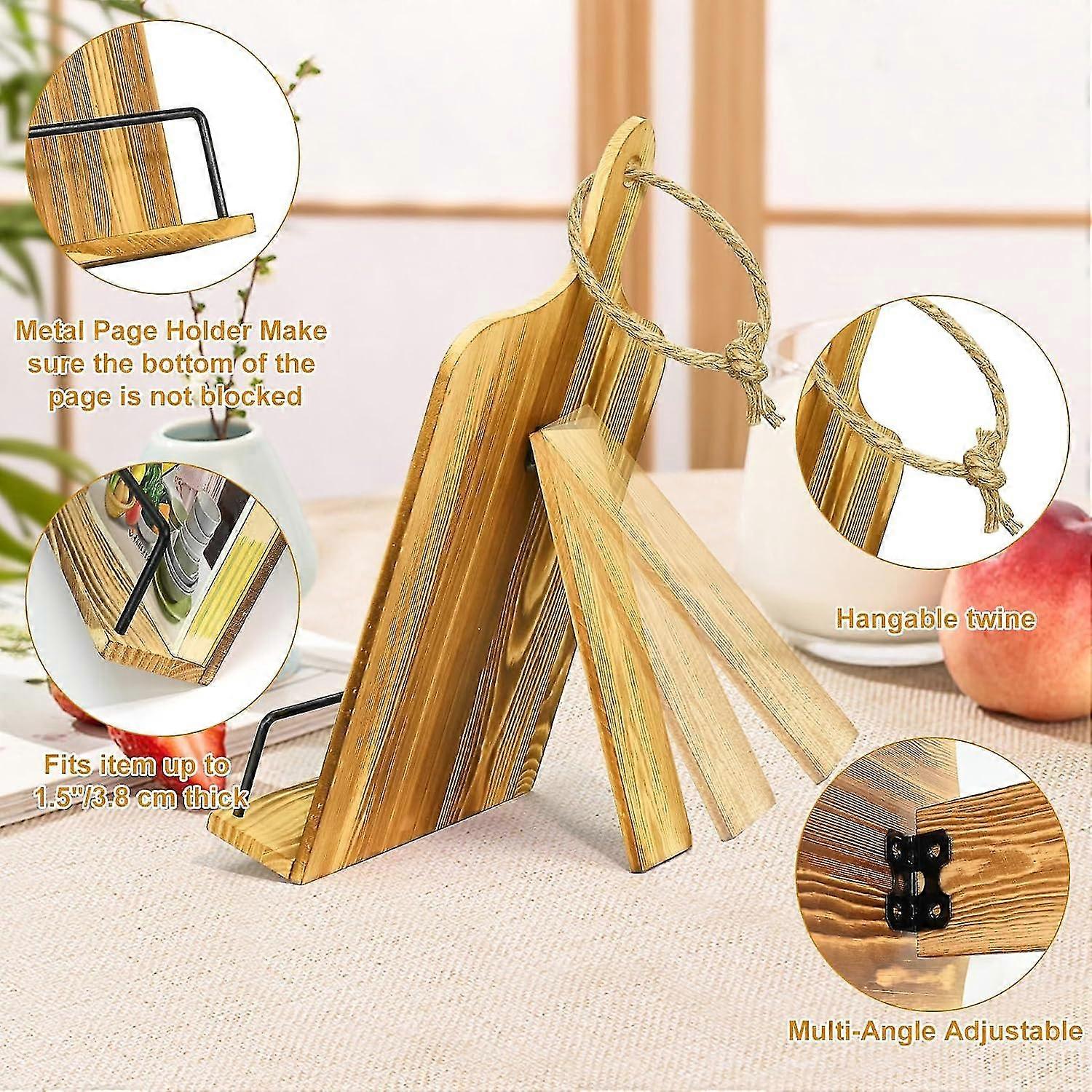 Recipe Book Stand Holder, Elegant Kitchen Cookbook Holder Adjustable ...