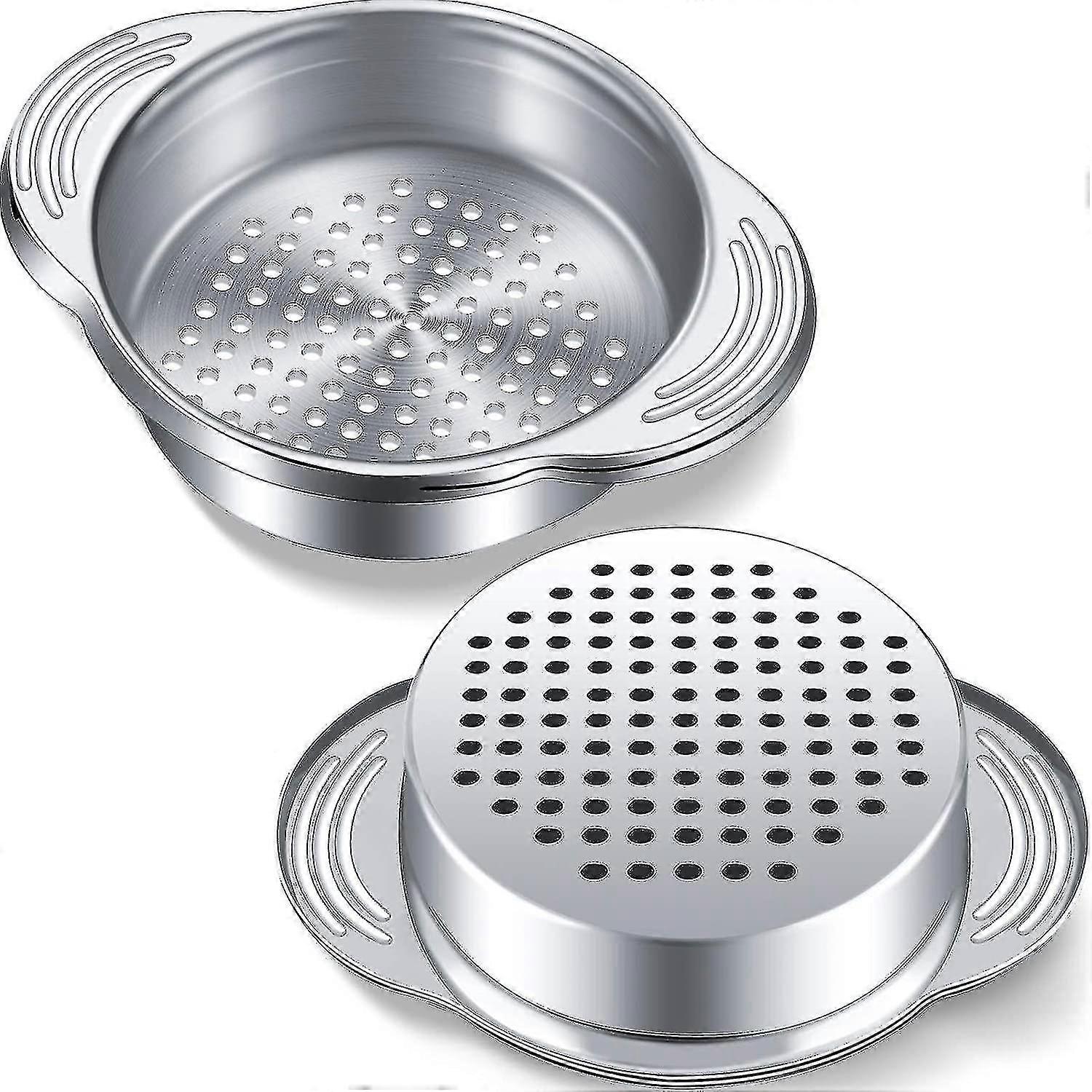 Tuna Strainer Stainless Steel Food Can Strainer Oil Press Canning Drainer Colander Tuna Can Filter For Beans, Vegetables