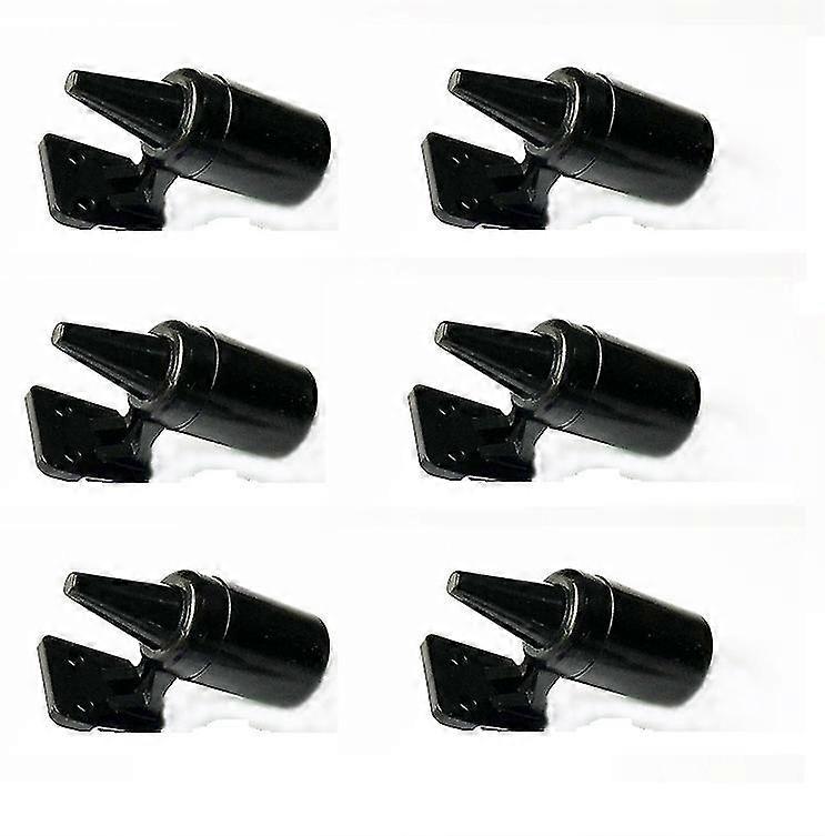 8pcs Deer Whistles For Vehicles Wind Activated Black