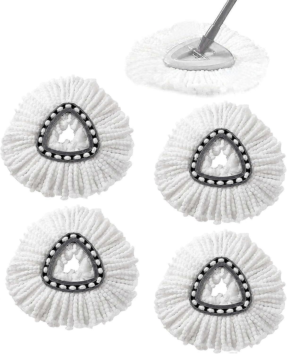 Mop Head Replacement, Compatible with 2-in-1 Turbo Mop Replacement Head, Washable Microfiber Turbo Mop Head Replacement Reusable Compatible with Trian