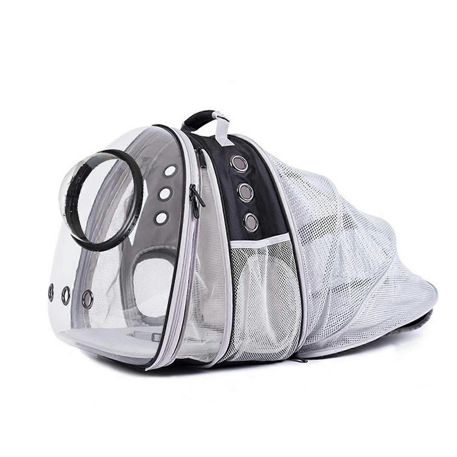 2023 Tillbaka Expanderbar Kattbärarryggsäck, Ryggsäck för katter Kattunge Liten valp, Flygbolagsgodkänd Kattbubbelryggsäck