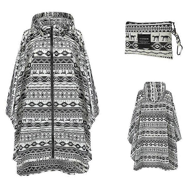 Bærbar Chun Yafang Teflon vandtæt regnfrakke til voksne