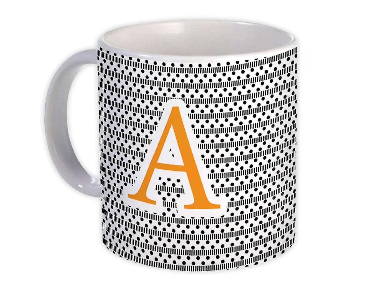Gift Mug: Monogram Letter A Alphabet