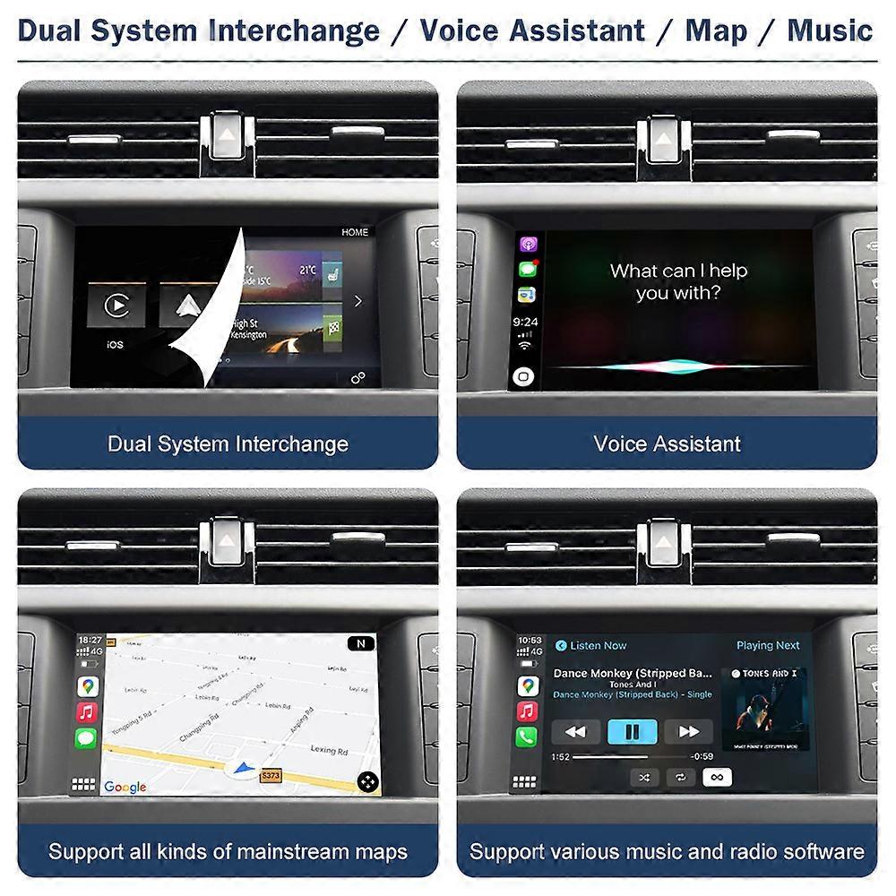 Wireless Carplay Mirror Link AirPlay Ai Box For Land Rover/Jaguar/Range ...