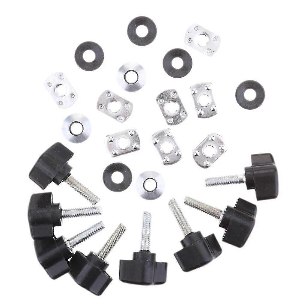 8 Takım Hızlı Çıkar Sert Üst Bağlantı Elemanları Somun Cıvata Kitleri Jeep Wrangler YJ TJ JK için Uygun