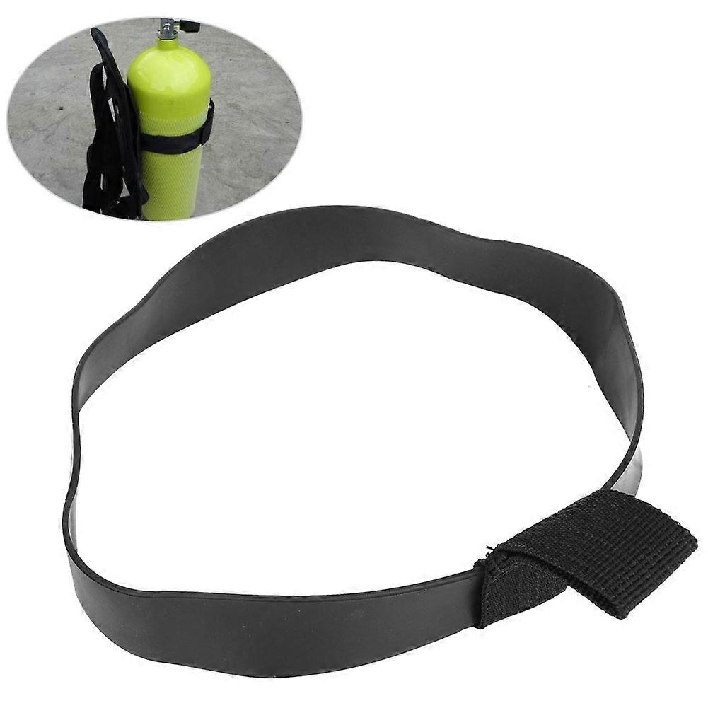 Elastic Rubber Scuba Dive Snorkeling Stage Tank Cylinder Bottle Hose Retainer Band